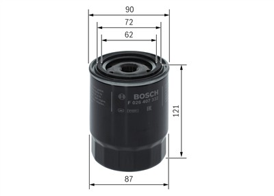 BOSCH F 026 407 332 Číslo výrobce: P 7332. EAN: 4047026551303.