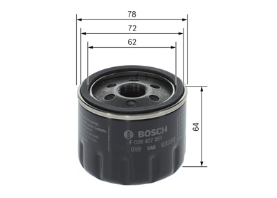 BOSCH F 026 407 351 Číslo výrobce: P 7351. EAN: 4047026598711.