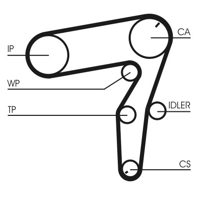 CONTITECH CT1106 Číslo výrobce: STDN 1520 8000M 24 ZZP. EAN: 4010858083427.