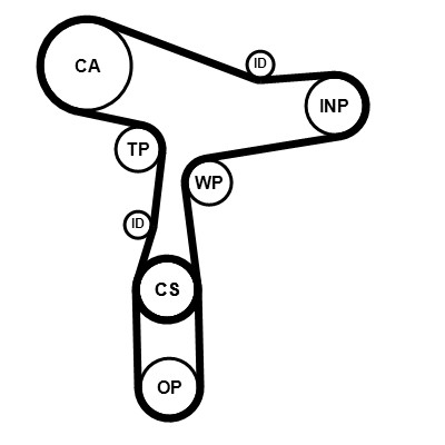 CONTITECH CT1168WP8PRO Číslo výrobce: CT 1168. EAN: 4010858159955.