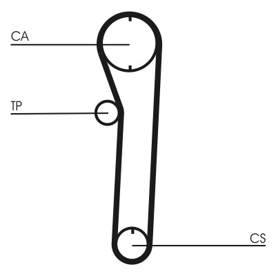 CONTITECH CT669 Číslo výrobce: 315 LA 075. EAN: 4010858030445.