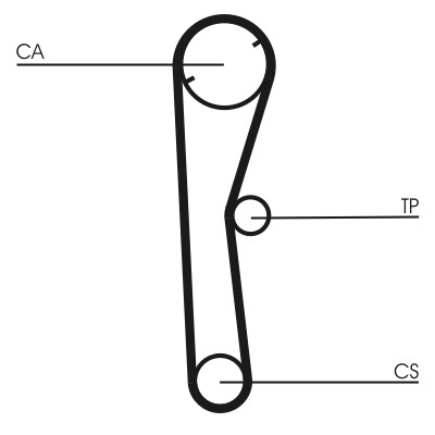 CONTITECH CT674 Číslo výrobce: 356 LA 075 ZZP. EAN: 4010858030407.