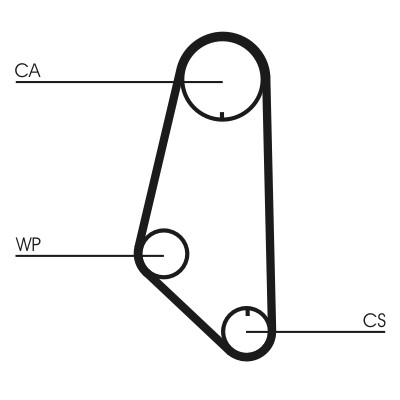 CONTITECH CT732WP1 Číslo výrobce: CT 732. EAN: 4010858767037.