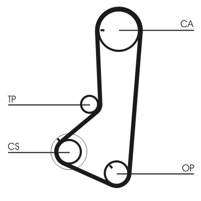 CONTITECH CT836 Číslo výrobce: CT 836. EAN: 4010858899479.
