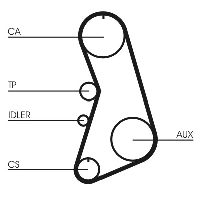 CONTITECH CT919K4 Číslo výrobce: CT 919. EAN: 4010858797348.