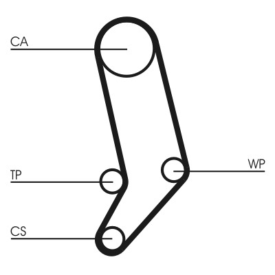 CONTITECH CT939WP1 Číslo výrobce: CT 939. EAN: 4010858767198.