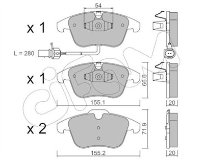 CIFAM 822-675-2 Číslo výrobce: 24332. EAN: 8032747655139.