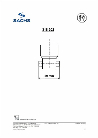SACHS 318 202 EAN: 4013872976881.