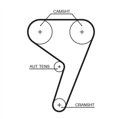 GATES K025433XS Číslo výrobce: 5433XS. EAN: 5414465979743.