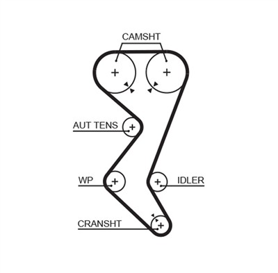 GATES K015528XS Číslo výrobce: 5528XS. EAN: 5414465978555.
