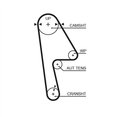 GATES K015593XS Číslo výrobce: 5593XS. EAN: 5414465011542.