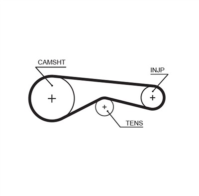 GATES K015624XS Číslo výrobce: 5624XS. EAN: 5414465979262.