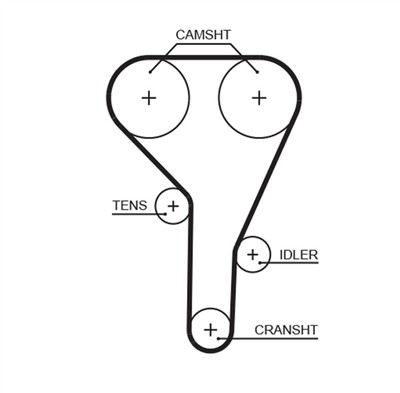 GATES K015638XS Číslo výrobce: 5638XS. EAN: 5414465690990.