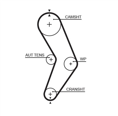 GATES 5662XS Číslo výrobce: 859715662. EAN: 5414465993275.