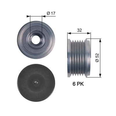 GATES OAP7140 Číslo výrobce: 7789-10114. EAN: 5414465034725.