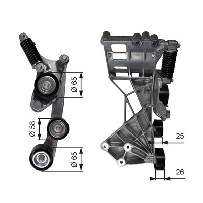 GATES T39136 Číslo výrobce: 780821536. EAN: 5414465105029.