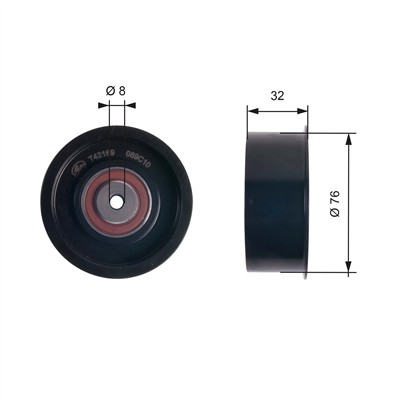 GATES T42169 Číslo výrobce: 7786-21449. EAN: 5414465065125.