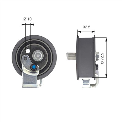 GATES T43065 Číslo výrobce: 7784-21058. EAN: 5414465327391.