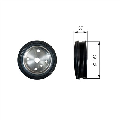 GATES TVD1137 Číslo výrobce: 7845-10137. EAN: 5414465674709.