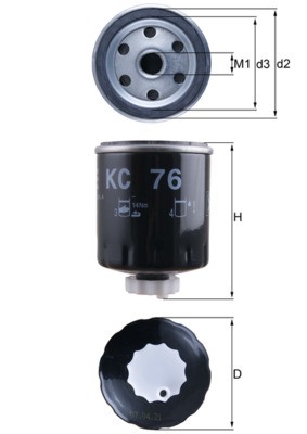 KNECHT KC 76 Číslo výrobce: 79602061. EAN: 4009026050729.