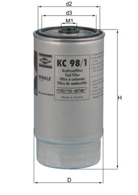 KNECHT KC 98/1 Číslo výrobce: 79896176. EAN: 4009026101339.
