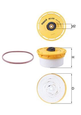 KNECHT KX 479D Číslo výrobce: 72418185. EAN: 4009026963449.