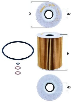 KNECHT OX 254D3 Číslo výrobce: 70354168. EAN: 4009026511435.