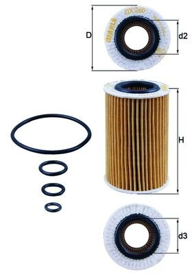 KNECHT OX 260D Číslo výrobce: 76827935. EAN: 4009026502938.