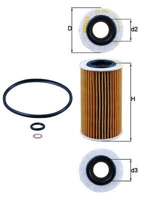 KNECHT OX 384D Číslo výrobce: 70325109. EAN: 4009026508824.