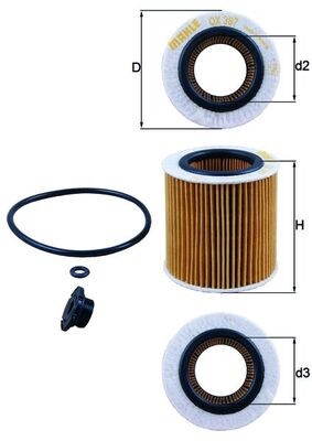 KNECHT OX 387D1 Číslo výrobce: 72356754. EAN: 4009026934050.