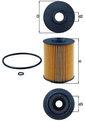 KNECHT OX 356D Číslo výrobce: 70324850. EAN: 4009026508831.