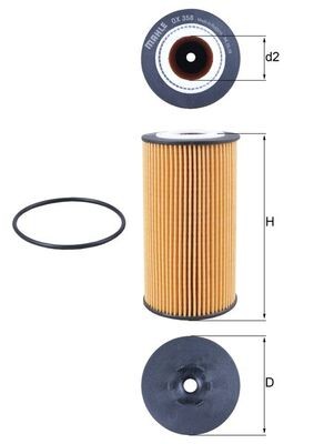 KNECHT OX 358D Číslo výrobce: 70318035. EAN: 4009026508091.