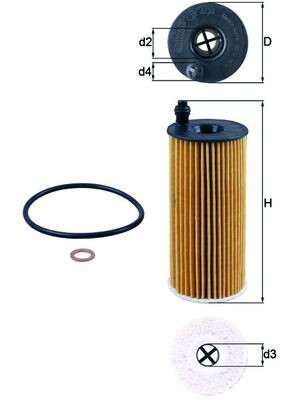 KNECHT OX 404D Číslo výrobce: 70516631. EAN: 4009026730423.