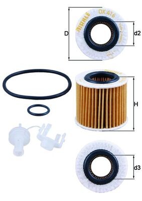 KNECHT OX 416D2 Číslo výrobce: 70514035. EAN: 4009026728543.