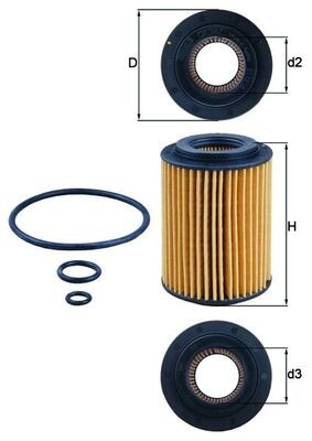 KNECHT OX 347D Číslo výrobce: 70326643. EAN: 4009026509074.