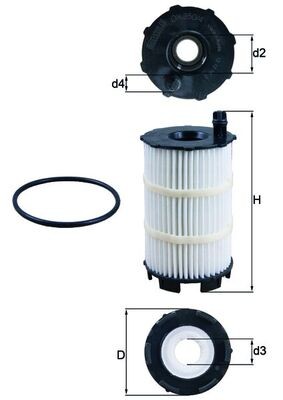 KNECHT OX 350/4D Číslo výrobce: 70523724. EAN: 4009026742167.