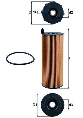 KNECHT OX 196/1D1 Číslo výrobce: 70351247. EAN: 4009026511022.