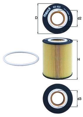KNECHT OX 433D Číslo výrobce: 70382550. EAN: 4009026718889.