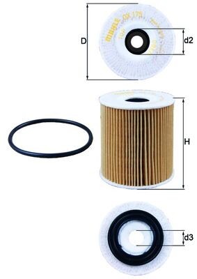 KNECHT OX 175D Číslo výrobce: 78486003. EAN: 4009026108444.