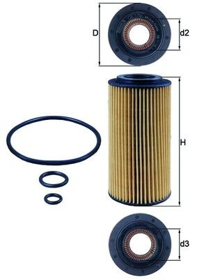KNECHT OX 179D Číslo výrobce: 78434904. EAN: 4009026102961.