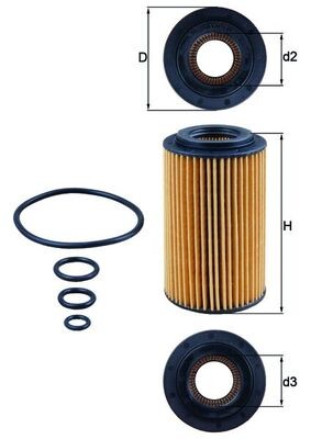 KNECHT OX 153/7D Číslo výrobce: 78537748. EAN: 4009026203453.
