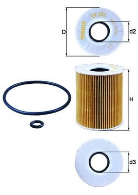 KNECHT OX 203D Číslo výrobce: 76543623. EAN: 4009026304525.