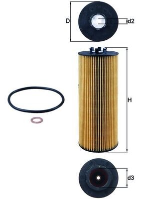 KNECHT OX 164D Číslo výrobce: 79690710. EAN: 4009026084366.