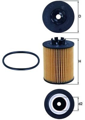 KNECHT OX 173/2D Číslo výrobce: 72381128. EAN: 4009026941256.