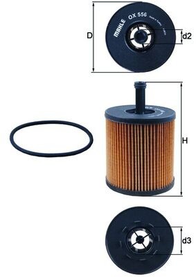 KNECHT OX 556D Číslo výrobce: 70385081. EAN: 4009026720189.