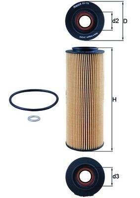 KNECHT OX 775D Číslo výrobce: 70557146. EAN: 4009026880623.