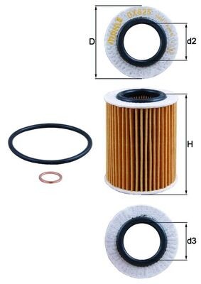 KNECHT OX 825D Číslo výrobce: 70592617. EAN: 4009026922194.