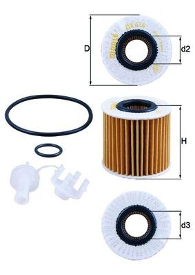 KNECHT OX 414D1 Číslo výrobce: 70513610. EAN: 4009026728345.
