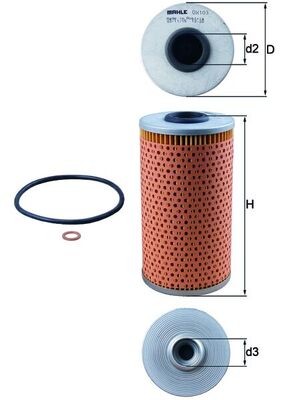 KNECHT OX 103D Číslo výrobce: 78618902. EAN: 4009026012017.