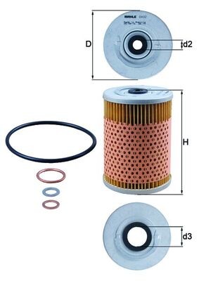 KNECHT OX 32D Číslo výrobce: 72558707. EAN: 4009026033760.